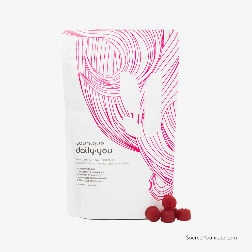 Gommes pour les cheveux, la peau et les ongles YOUNIQUE DAILY-YOU