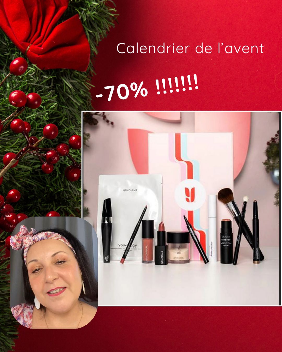 Calendrier de l’Avent Younique – MEGA BON PLAN à –70 % !