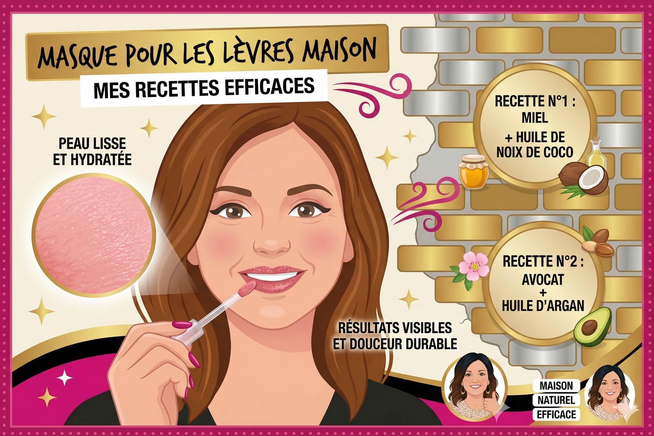 Masque lèvres maison efficace : 5 recettes pour réparer les lèvres sèches