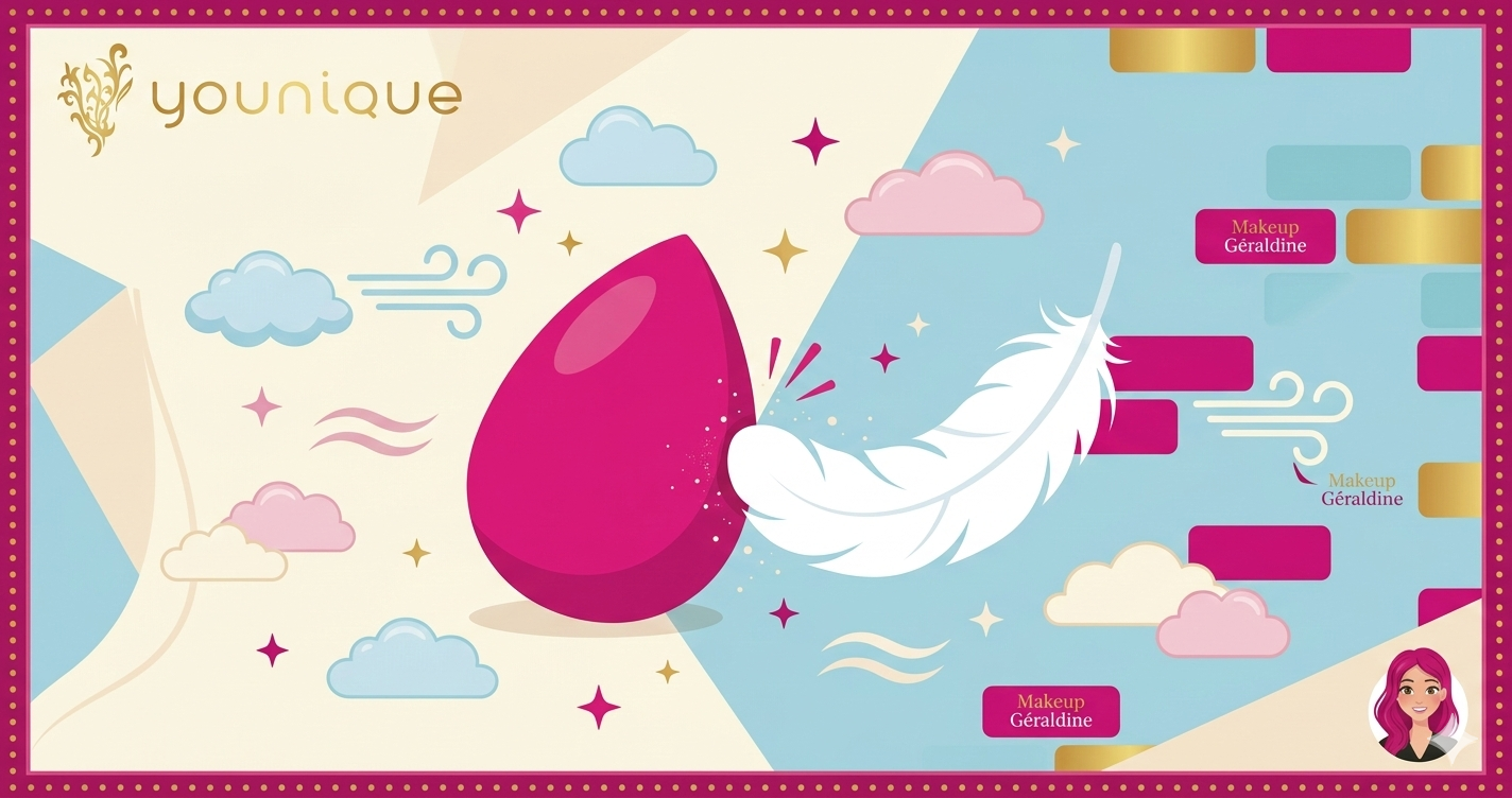 Application légère maquillage été